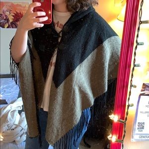 Black and Tan Poncho